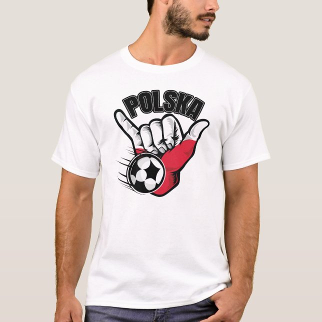 Polska Soccer T-Shirt (Framsida)