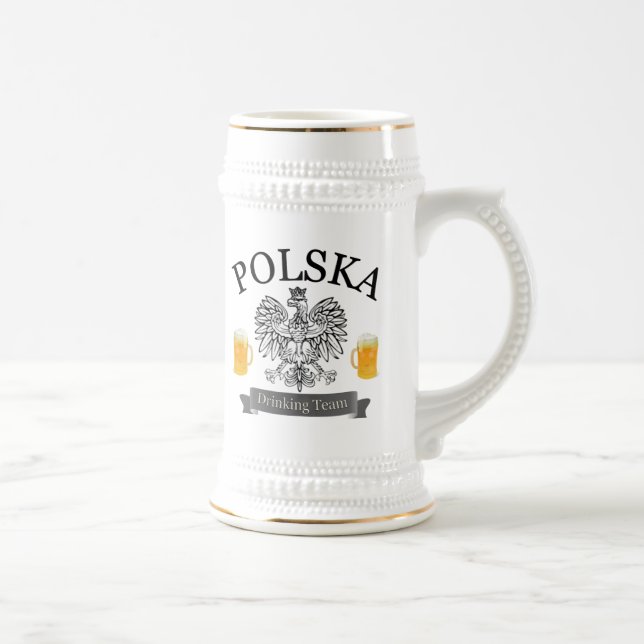 Polska som dricker laget Stein Sejdel (Höger)