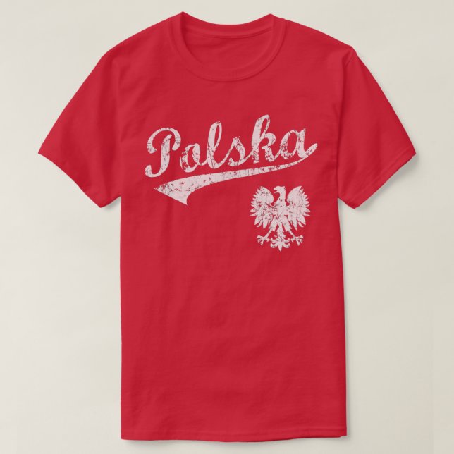 Polska Sport Stil T Shirt (Design framsida)
