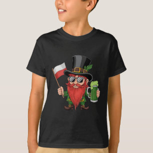 Polska St. Patrick-Dagen Polen Flagga T Shirt