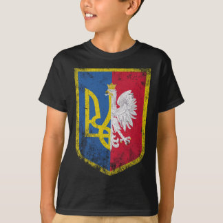 Polska Stands with Ukraina polska Ukrainska Flagga T Shirt