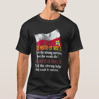 Polska Stands with Ukraina polska Ukrainska T Shirt