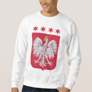 Polska stjärnor för vapensköldChicago flagga Långärmad Tröja