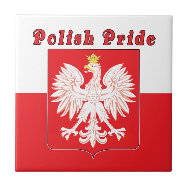 Polska stolthet örn kakelplatta (Framsidan)