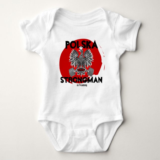 POLSKA-STRONGMAN i utbildning T Shirt (Framsida)