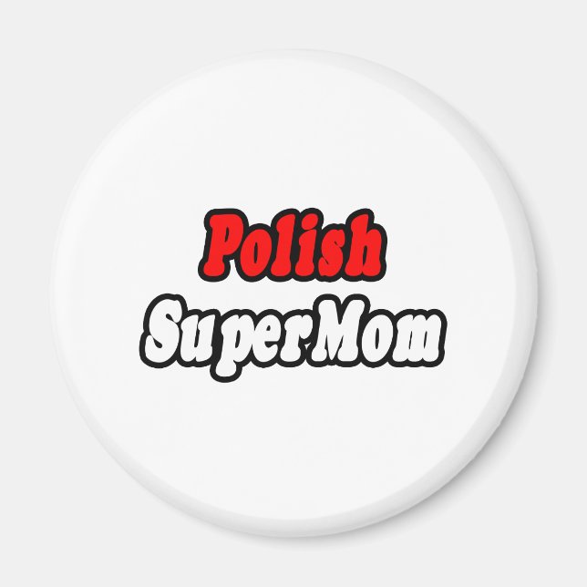 Polska SuperMamma Magnet (Framsidan)