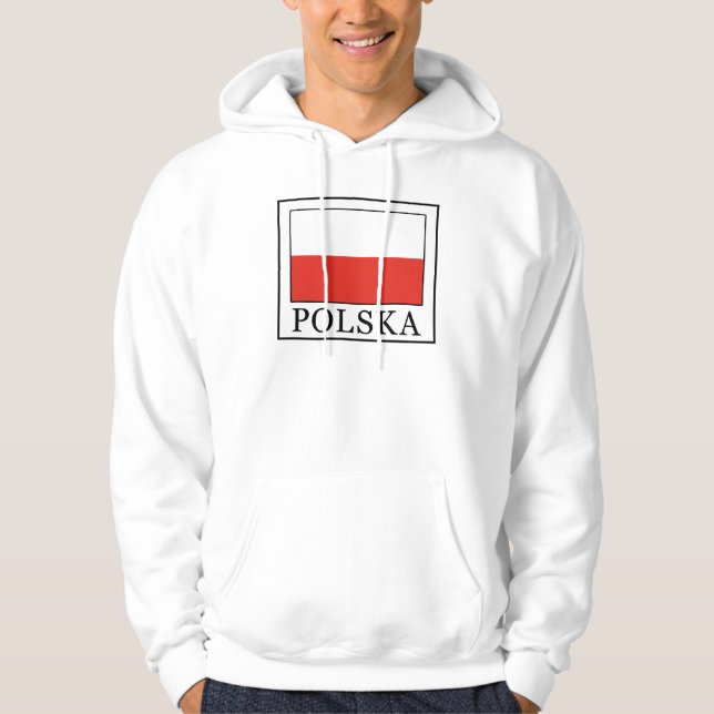 Polska Sweatshirt Med Luva (Framsida)