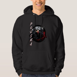 Polska T-Shirt Poland Vapensköld Eagle Ultras Foot Hoodie
