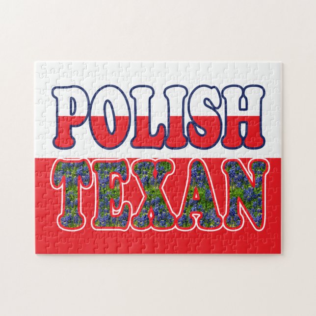 Polska Texan Bluebonnet Pussel (Horisontell)