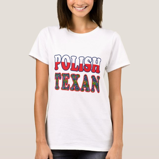 Polska Texan Bluebonnet T Shirt (Framsida)