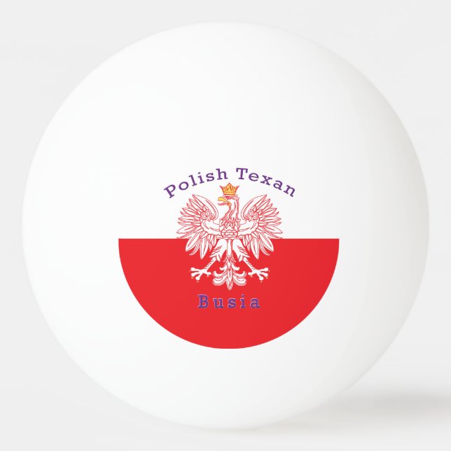 Polska Texan Eagle Busia Pingisboll (Framsidan)