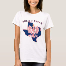 Polska Texan Eagle Karta T Shirt