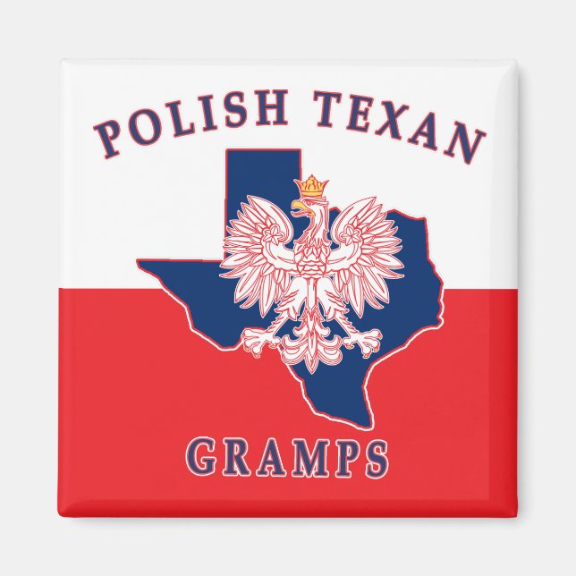 Polska texan Gramps Magnet (Framsidan)