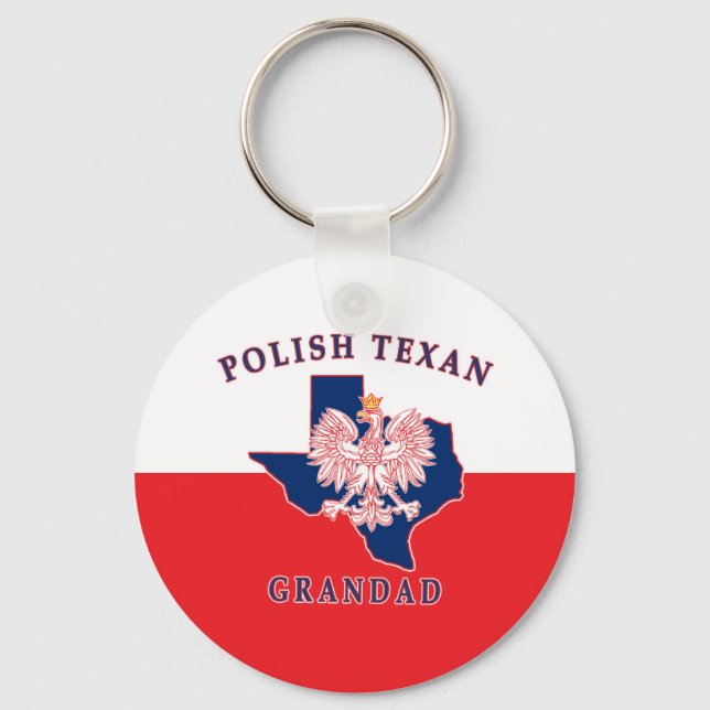 Polska Texan Grandad Nyckelring (Framsida)