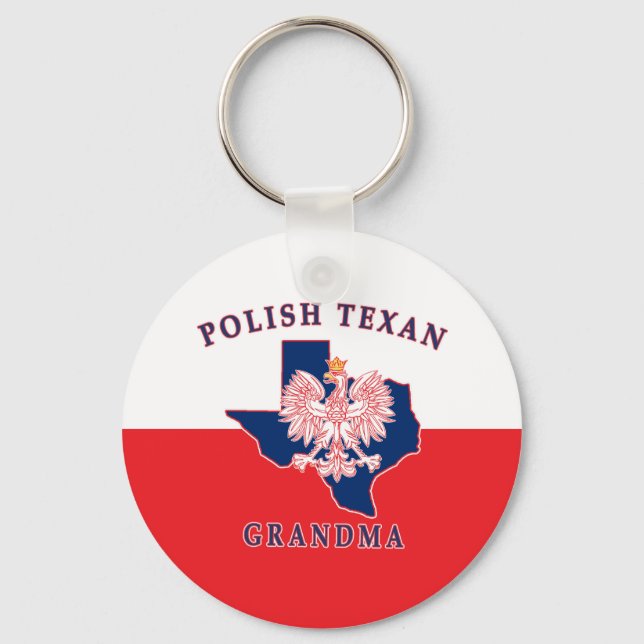 Polska Texan Grandma Nyckelring (Framsida)