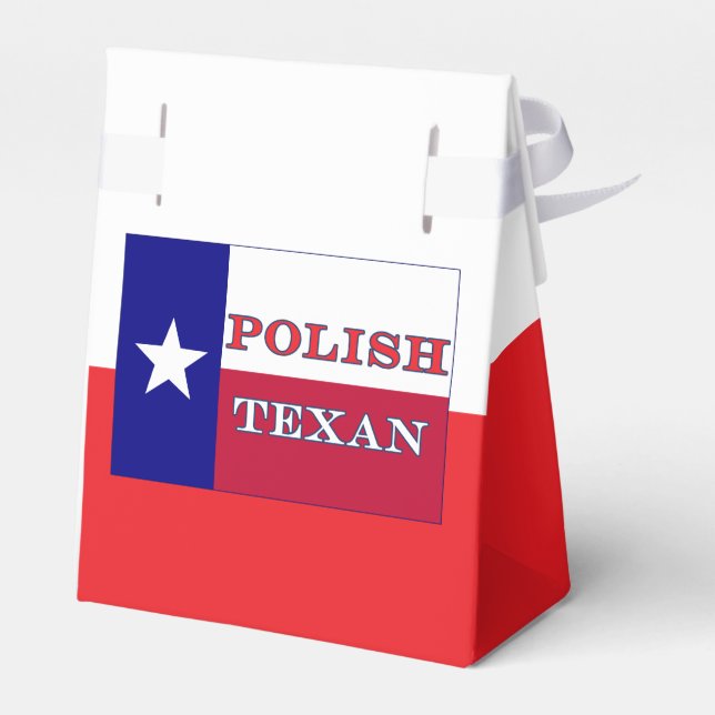 Polska Texan Texas Flagga Presentaskar (Baksidan Sidan)