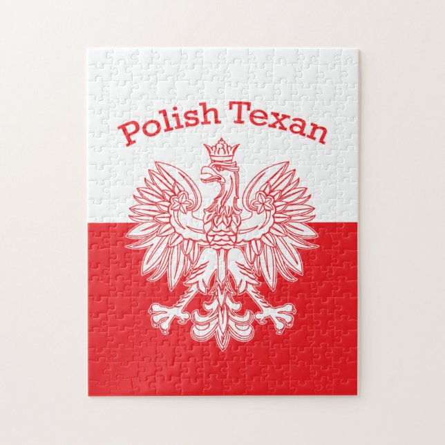 Polska Texan White Eagle Pussel (Vertikal)