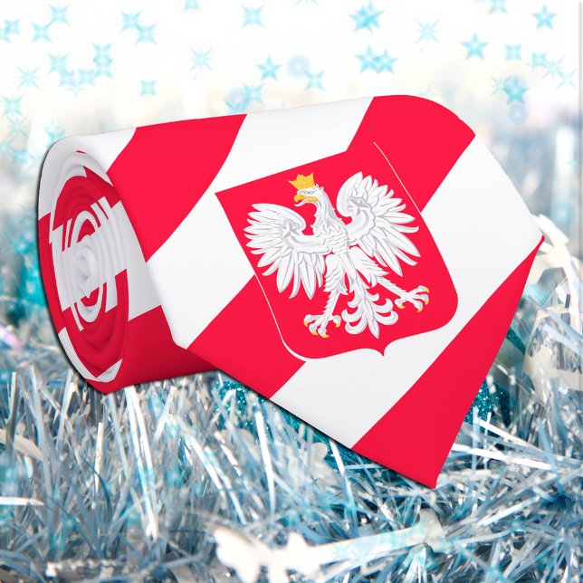 Polska Ties, mode Polska Flagga Slips (Skapare uppladdad)