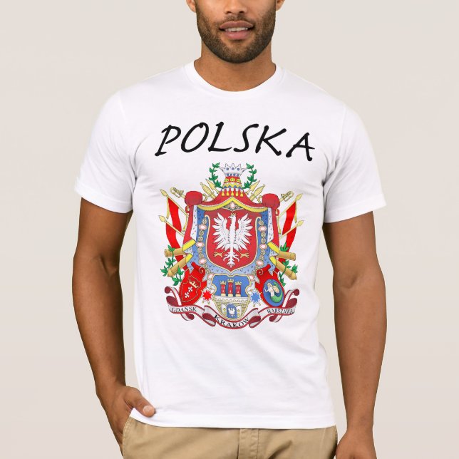 Polska tre städer t shirt (Framsida)