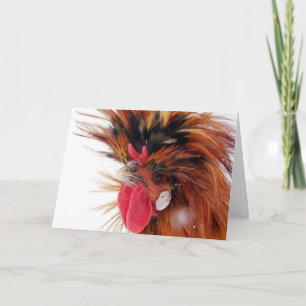 Polska Tupp-vinterjulen Snö Helgkort