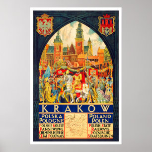 Polska Vintage resor Poster