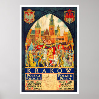 Polska Vintage resor Poster