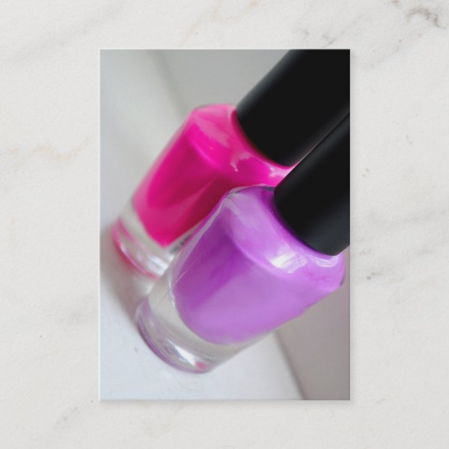 Polska visitkortar för nagel visitkort (Framsida)