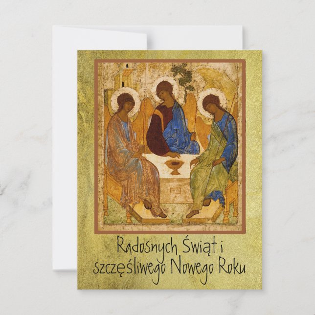 polska Wesołych Świąt God jul Rublev (Framsida)