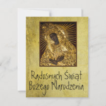polska Wesołych Świąt God jul Virgin Mary