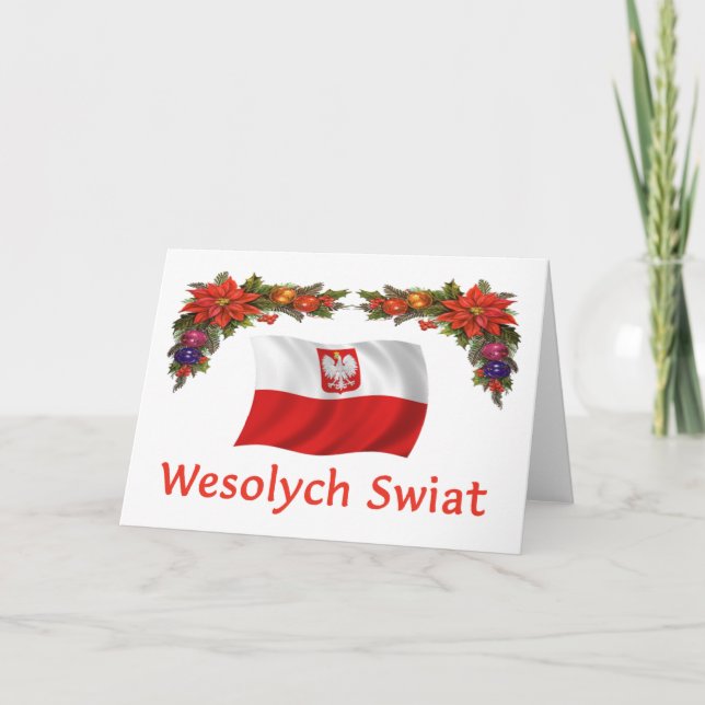 Polska Wesolych Swiat Helgkort (Framsida)