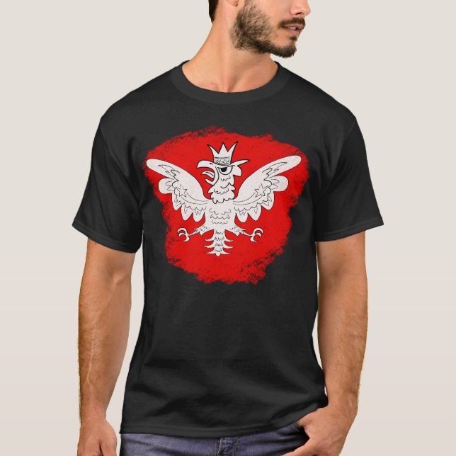 Polska White Eagle T Shirt (Framsida)