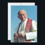 Polske påven Johannes Paulus II Julkort<br><div class="desc">Polske påven Johannes Paulus II var chef för den katolska kyrkan och suverän för Vatikanstaten från 1978 till sin död 2005. Han helgonförklarades senare som påven Johannes Paulus II.</div>