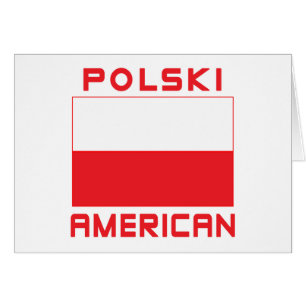 Polski American Flagga Hälsningskort