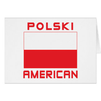Polski American Flagga Hälsningskort
