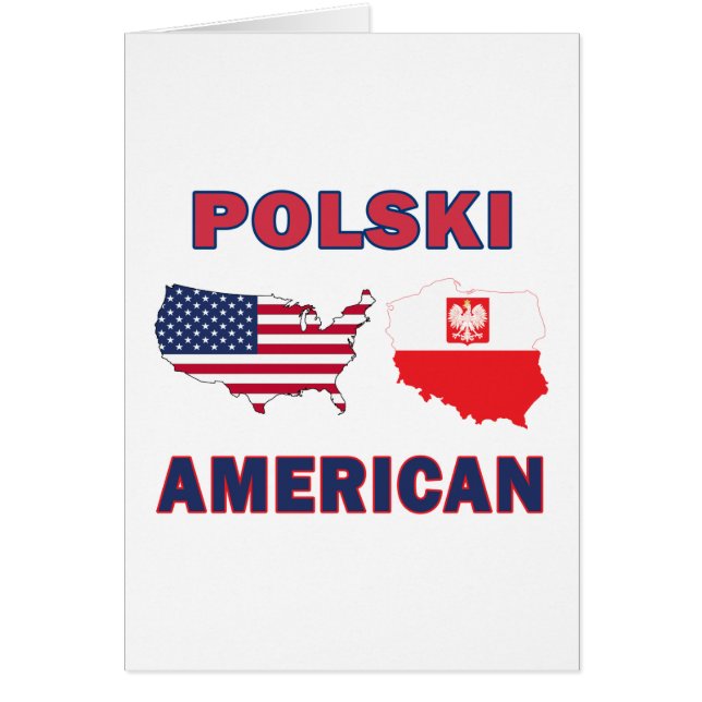 Polski American Karta Hälsningskort (Framsidan)