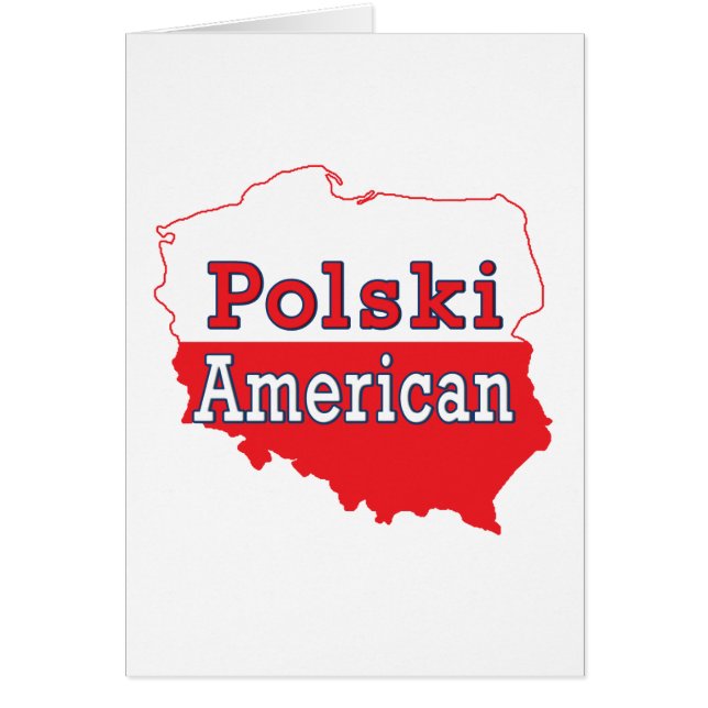 Polski American Karta Hälsningskort (Framsidan)