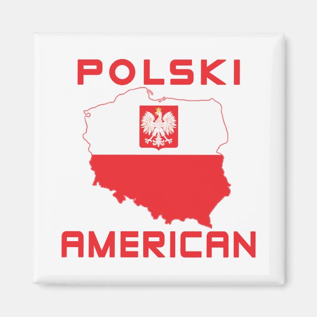 Polski American Karta Magnet (Framsidan)