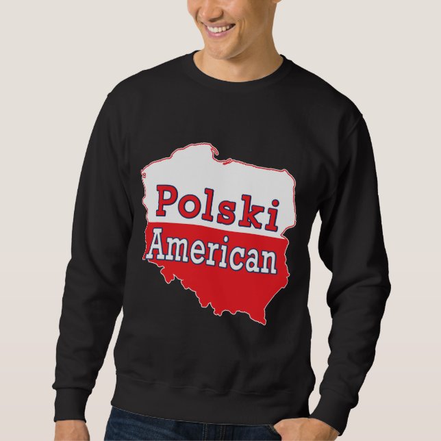Polski American Karta Sweatshirt (Framsida)