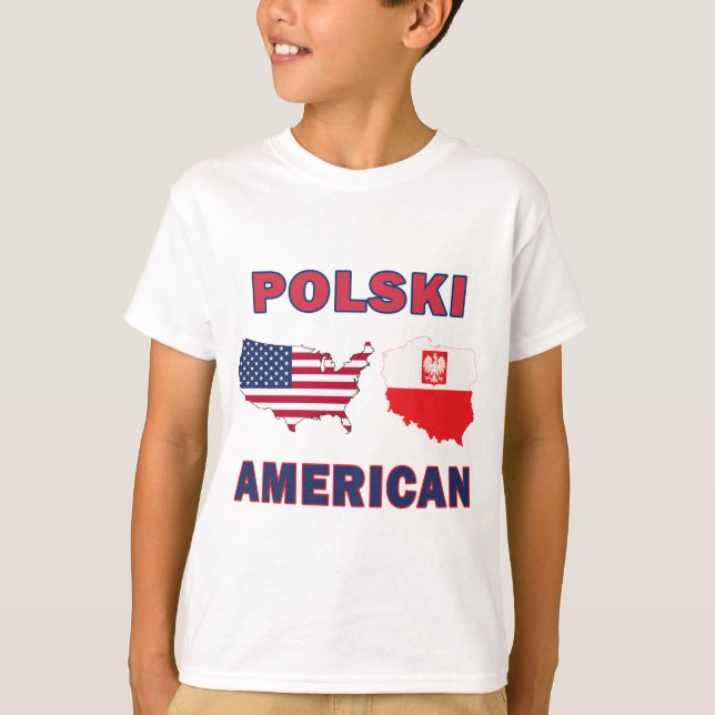 Polski American Karta T Shirt (Framsida)