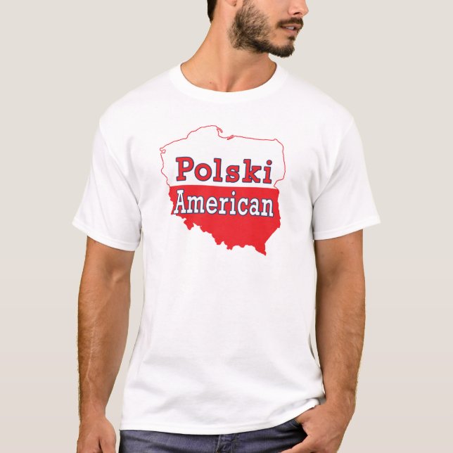 Polski American Karta Tee Shirt (Framsida)