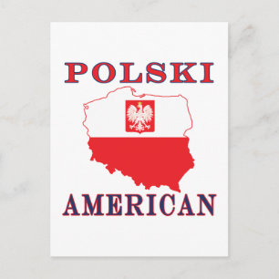 Polski American Karta Vykort