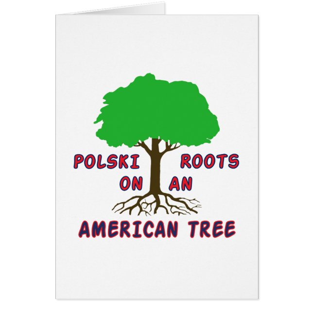 Polski American Roots Hälsningskort (Framsidan)
