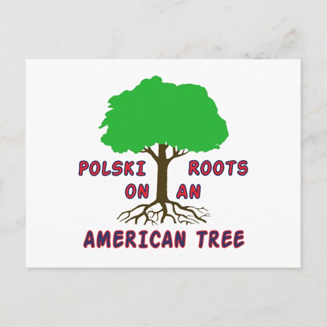 Polski American Roots Vykort (Framsida)