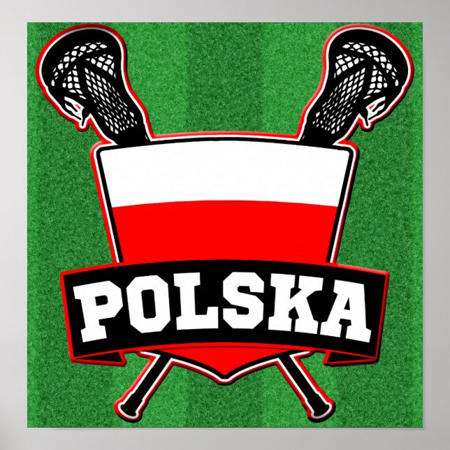 Polski Polen Lacrosse Poster (Framsidan)