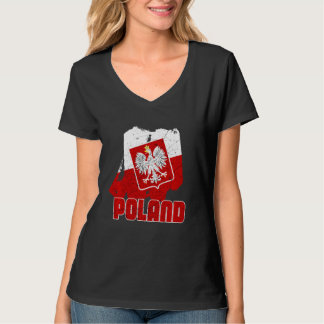 Polski Polska Vacation Poland Flagga Långärmad T Shirt