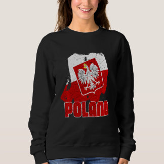 Polski Polska Vacation Poland Flagga Långärmad T Shirt