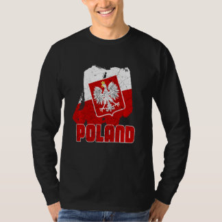 Polski Polska Vacation Poland Flagga Långärmad T Shirt