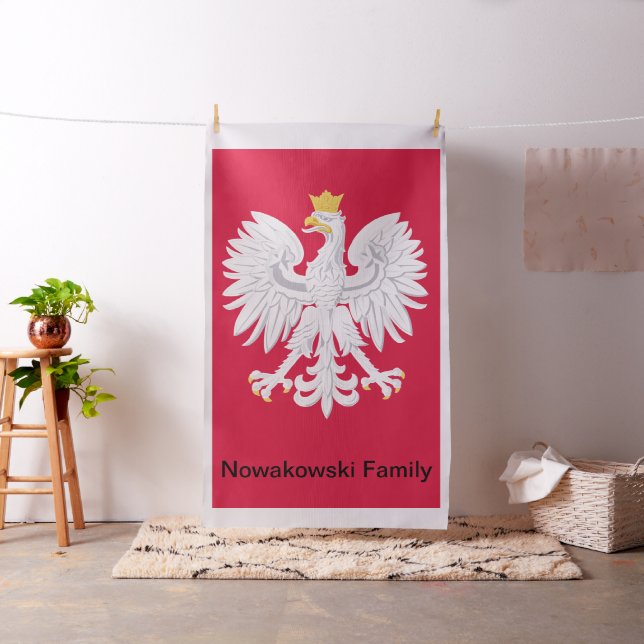 Polskskipolsk Eagle Poland Symbol Tyg (In Situ)