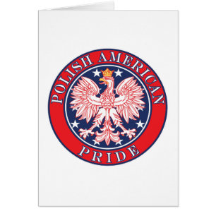 Polskt amerikanskt Pride Hälsningskort