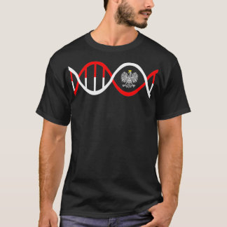 Polskt DNA Polen Eagle Polska Genetic Polen Heri T Shirt